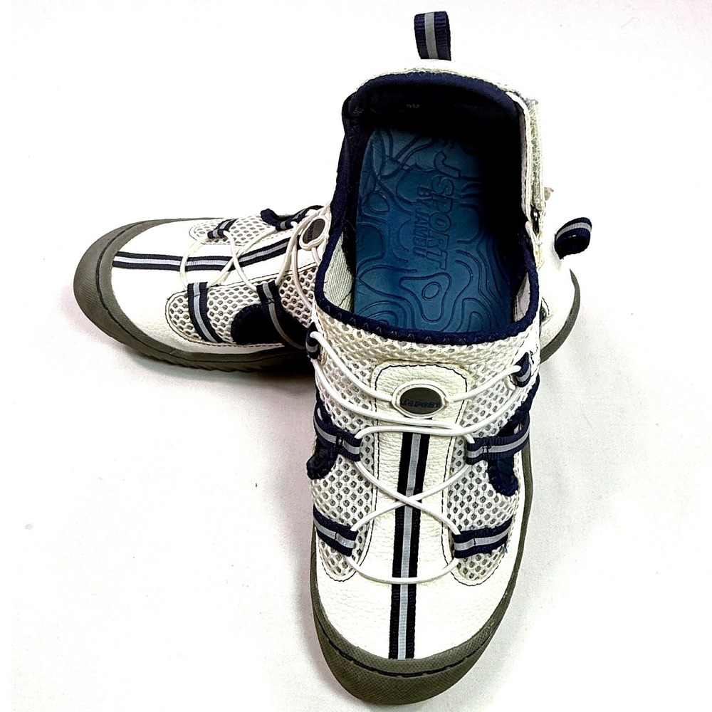 JSport by Jambu Bleeker Womens 9M White Navy Water Ready Hiking Shoes SJ19BLK99